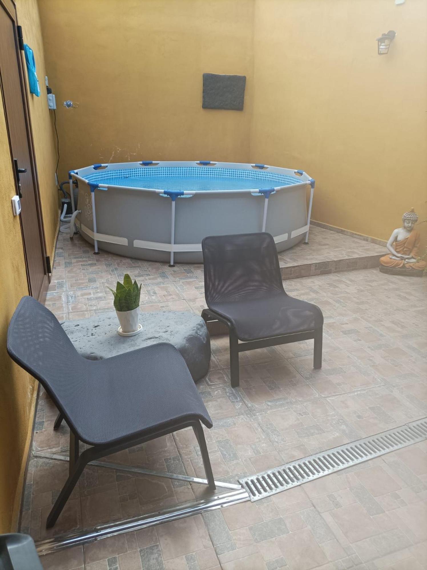 Tradicional Casa Canaria Con Piscina Y Vistas Al Teide Икод-де-лос-Винос Экстерьер фото
